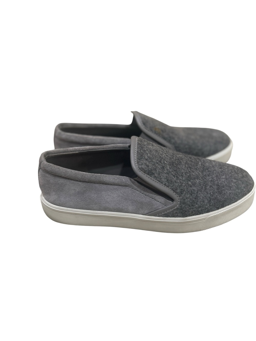 Vince Gray Felt suede Slip-On Loafers size 8